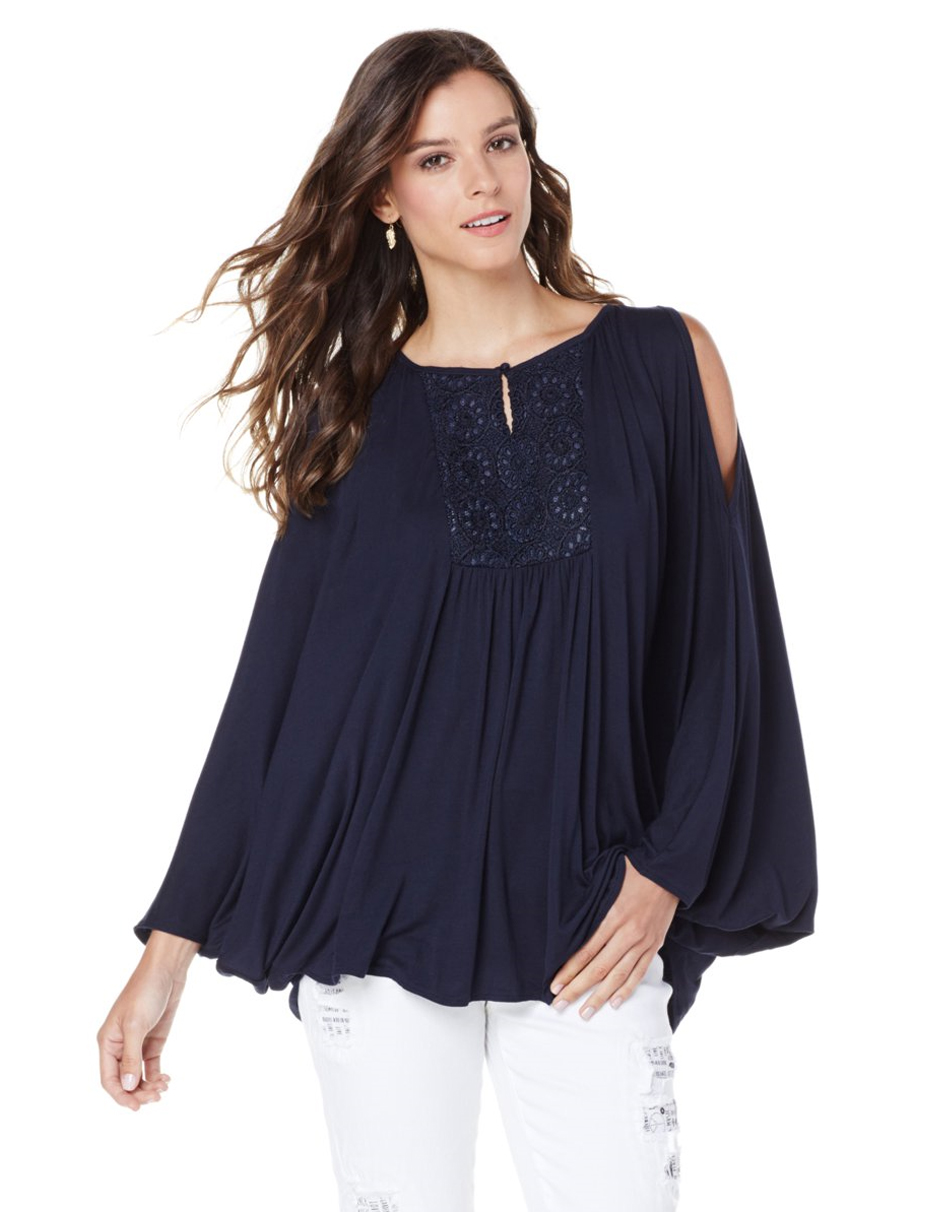 shirt navy hsn - Diane Gilman